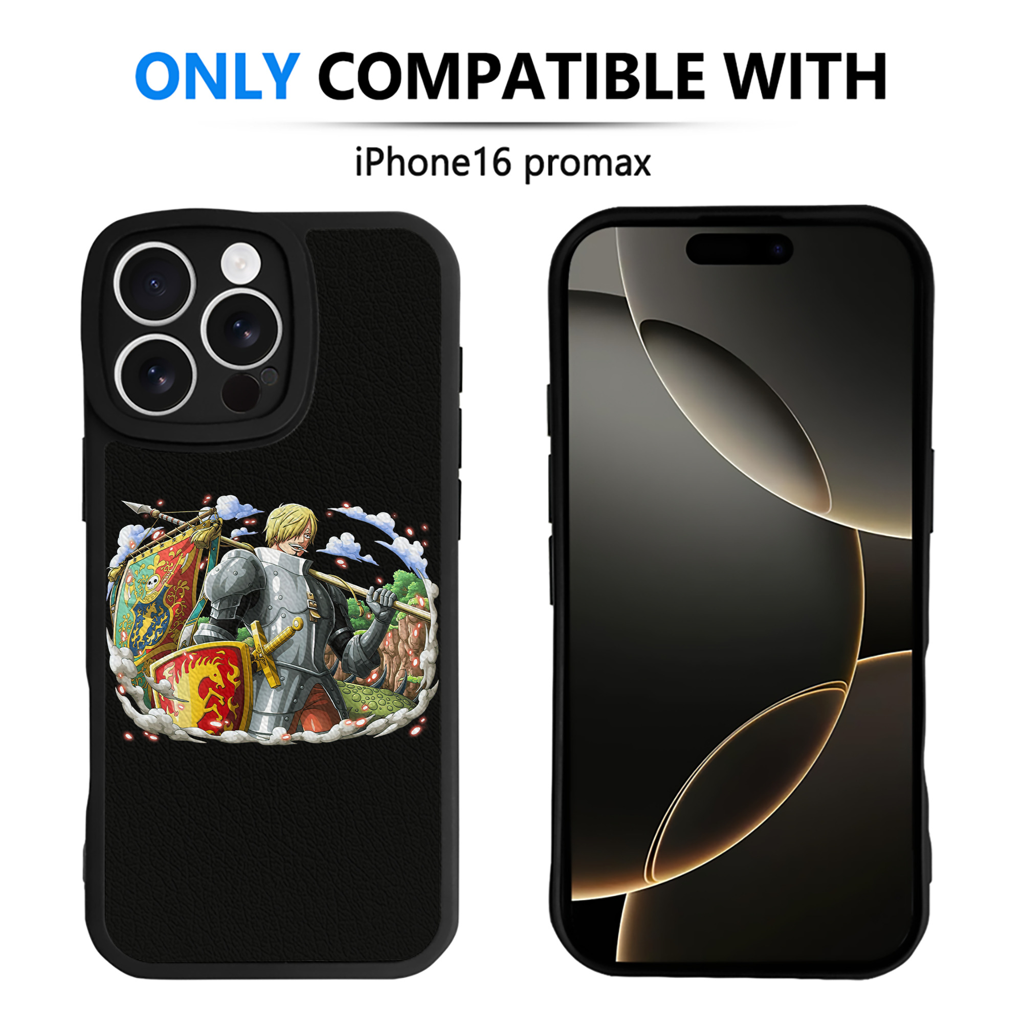 （画像用） ワンピース サンジ ONE PIECE Sanji 【iPhone 16シリーズ対応】シリコンスマホケース（レザー調） 材質：シリコン